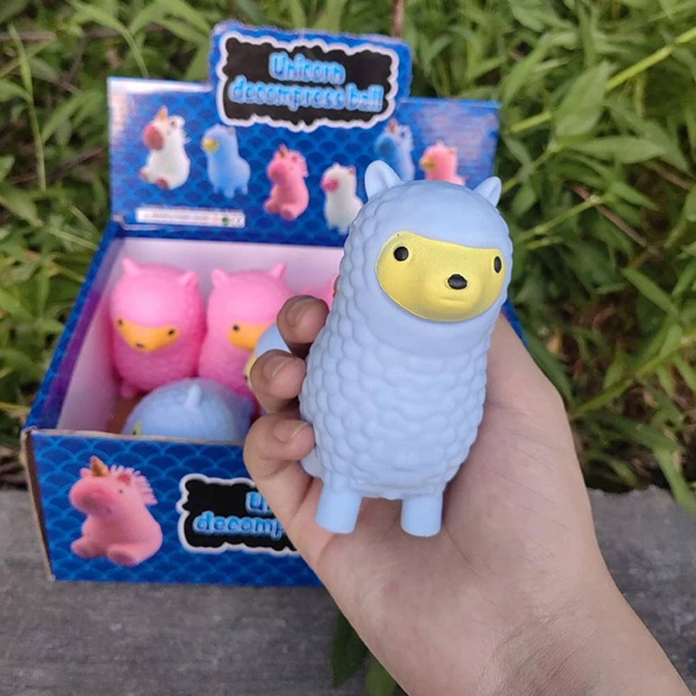 Bez Marki ANTISTRESAS GUMINIS SQUISHY SQUISHY ALPACA LEMPAS VAIKAMS MIELOS AVYS