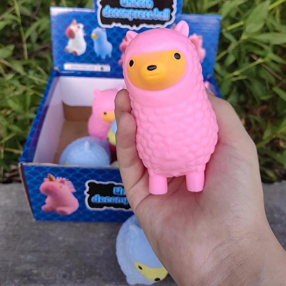 Bez Marki ANTISTRESAS GUMINIS SQUISHY SQUISHY ALPACA LEMPAS VAIKAMS MIELOS AVYS
