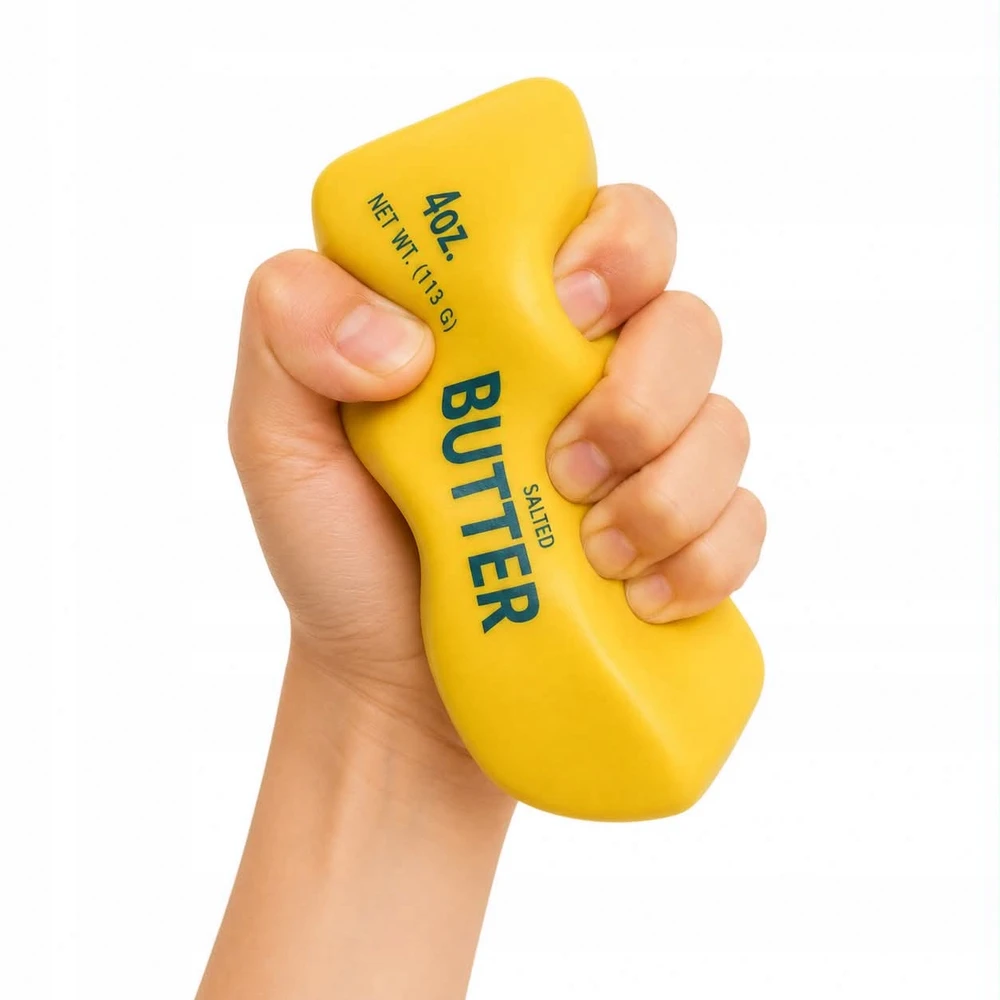 Bez Marki Antistresinis Gniotek Geltona Butter Squishy sensorinis žaislas 12,5 cm