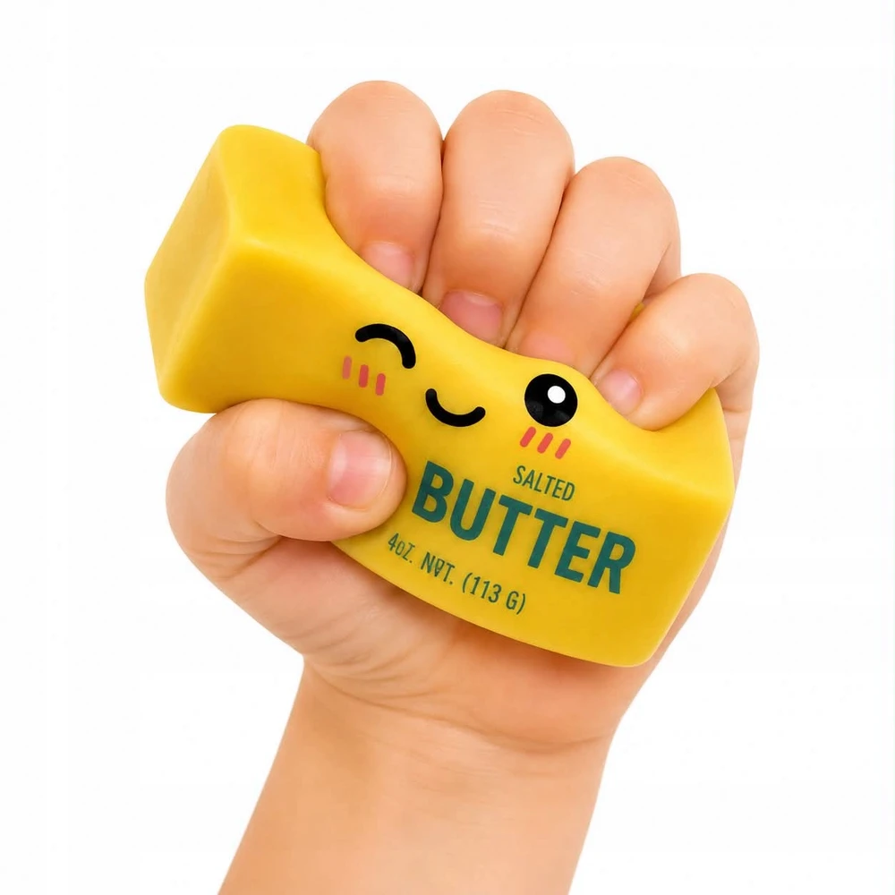 Bez Marki Antistresinis Gniotek Geltona Butter Squishy sensorinis žaislas 12,5 cm