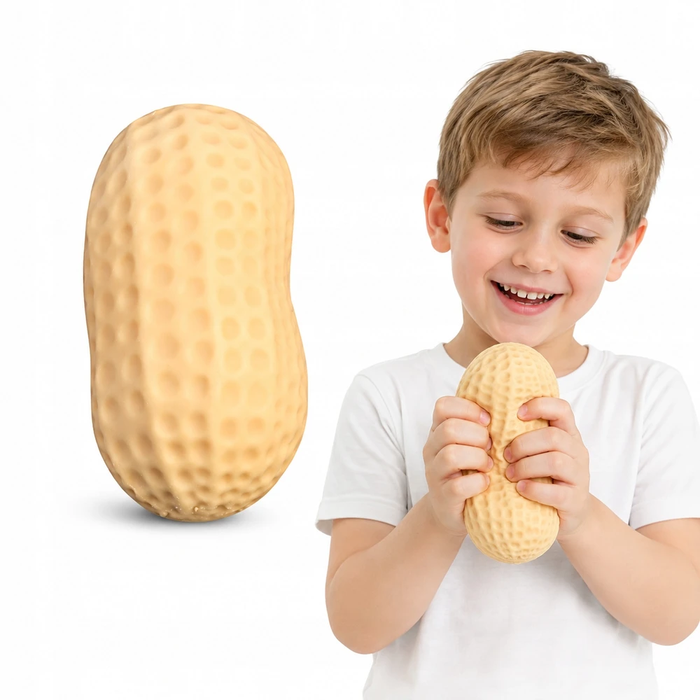 Bez Marki ANTISTRESINIS ŽAISLAS ŽEMĖS RIEŠUTŲ ŽEMĖS RIEŠUTŲ SQUISHY GNIOTEK