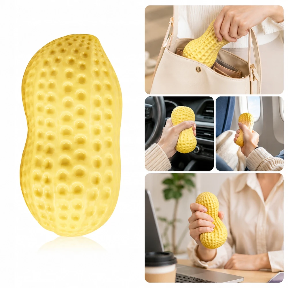 Bez Marki ANTISTRESINIS ŽAISLAS ŽEMĖS RIEŠUTŲ ŽEMĖS RIEŠUTŲ SQUISHY GNIOTEK