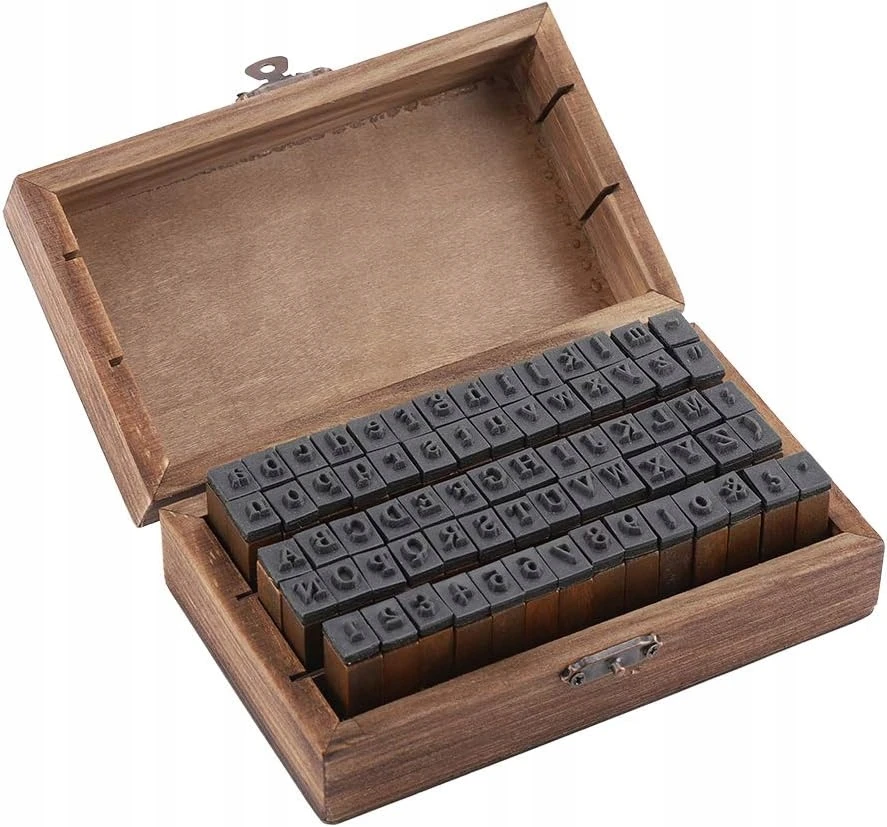 Bez Marki ANTspaudai 70 Vnt. MEDIENOS GUMINIS RAIDĖS RINKINYS RAIDĖS NUMERIAI