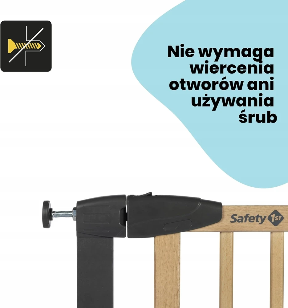 Bez Marki Apsauginiai varteliai Safety 1st medžio ir metalo, 73-80 cm