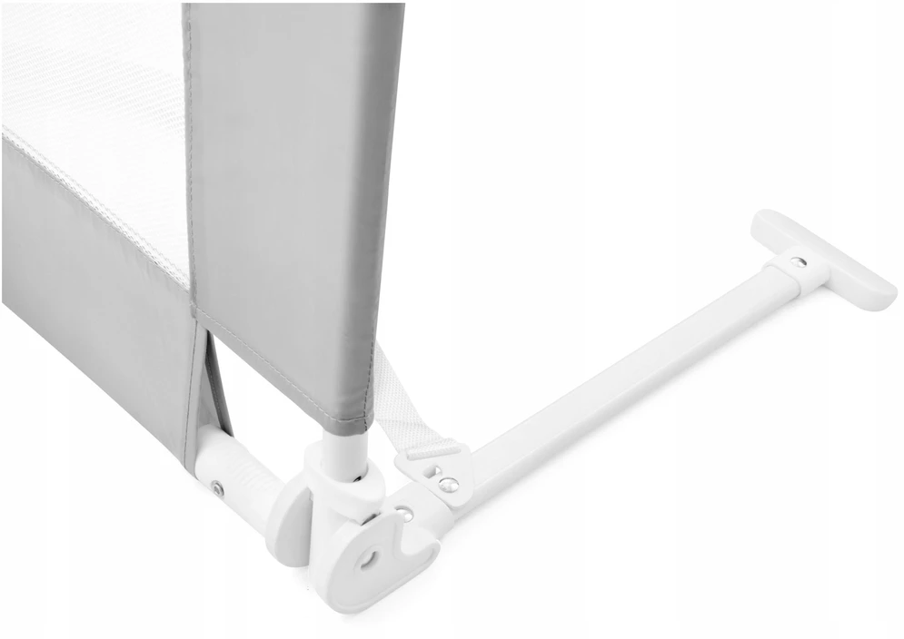 Bez Marki Apsauginis lovos barjeras Moby-System, pilkas, 154 x 42 cm, sulankstomas su tinkleliu