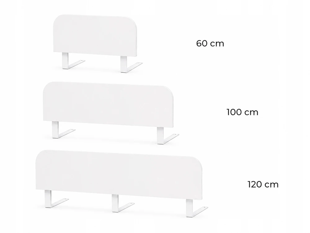 Bez Marki Apsauginis lovos turėklas, baltas, 60 cm. Apsaugo nuo iškritimo