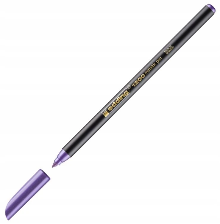 Bez Marki Artystyczny FLAMASTER Rysunkowy 1-3mm Kolor Metaliczny Violetinis Edding