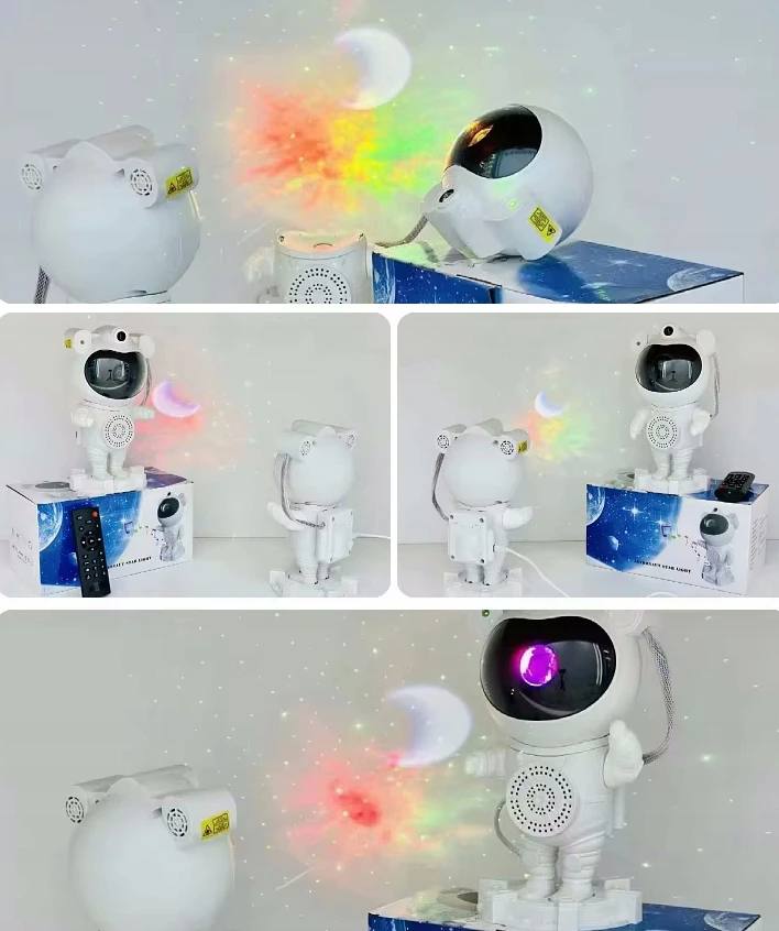 Bez Marki Astronautų projektorius su Bluetooth ir muzika