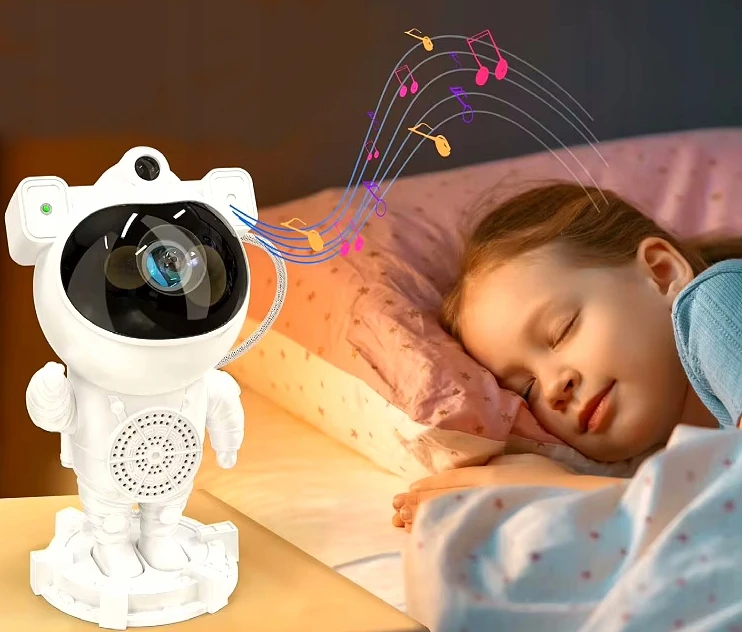 Bez Marki Astronautų projektorius su Bluetooth ir muzika