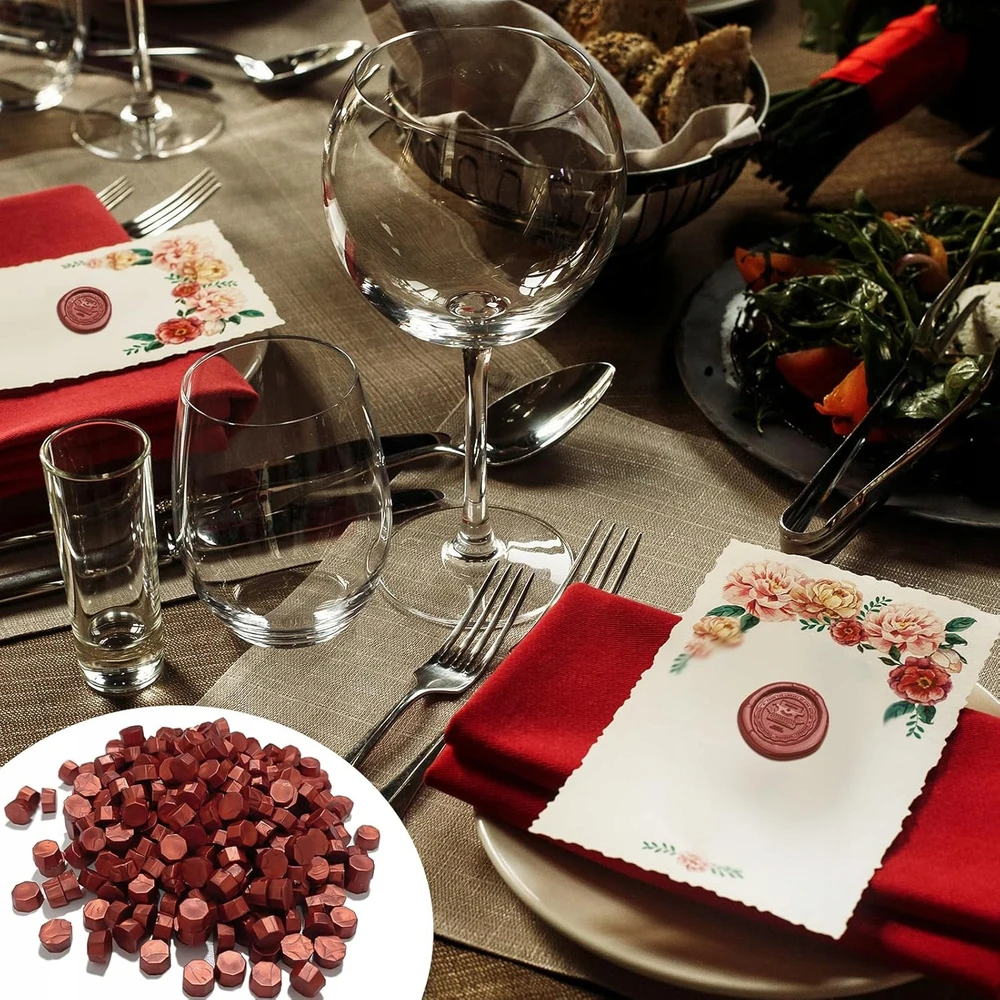 Bez Marki Aštuonkampis VAŠKAS 500 VIENETŲ PERLIAI LAIKRODŽIO ANTspaudams, KVIEČIAMS, KORTELĖMS