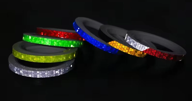 Bez Marki Atspindinti juosta 8m/1cm - mėlyna, lipni