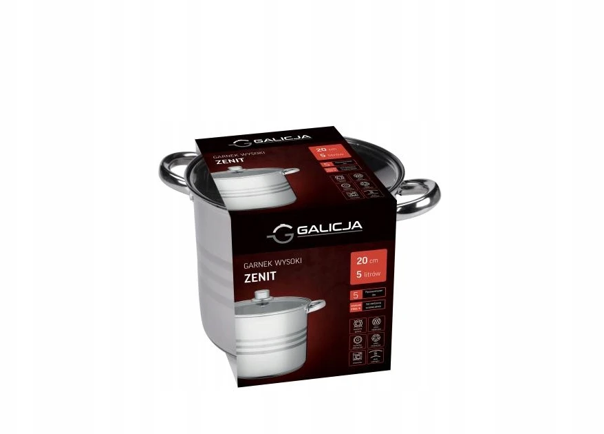 Bez Marki Aukštas puodas Zenit 20 cm, 5 L GALICJA