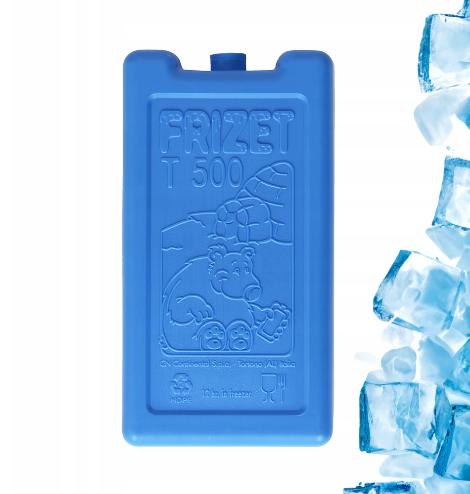 Bez Marki Aušinimo įdėklai turistiniam šaldytuvui termo maišeliui FRIZET, 4x 500 ml