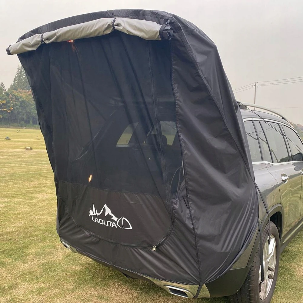 Bez Marki Automobilio bagažinės palapinė, automobilio uodega juoda 135x145x160cm
