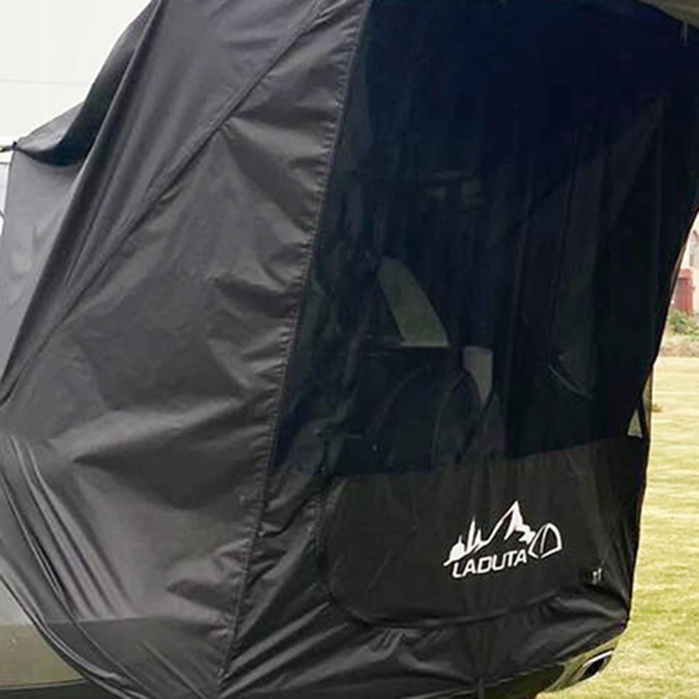 Bez Marki Automobilio bagažinės palapinė, automobilio uodega juoda 135x145x160cm