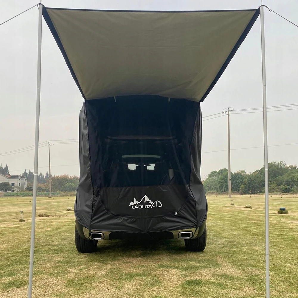 Bez Marki Automobilio bagažinės palapinė, automobilio uodega juoda 135x145x160cm