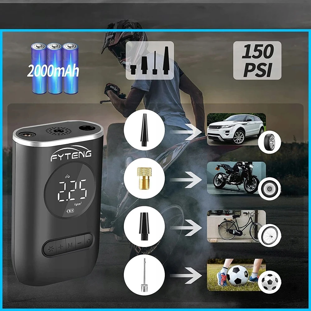 Bez Marki AUTOMOBILIŲ DVIRAČIO KOMPRESORIUS SIURBLYS KOMPRESORIUS AKUMULIATORIUS POWERBANK