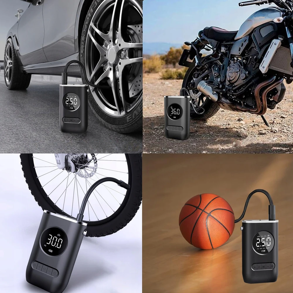 Bez Marki AUTOMOBILIŲ DVIRAČIO KOMPRESORIUS SIURBLYS KOMPRESORIUS AKUMULIATORIUS POWERBANK