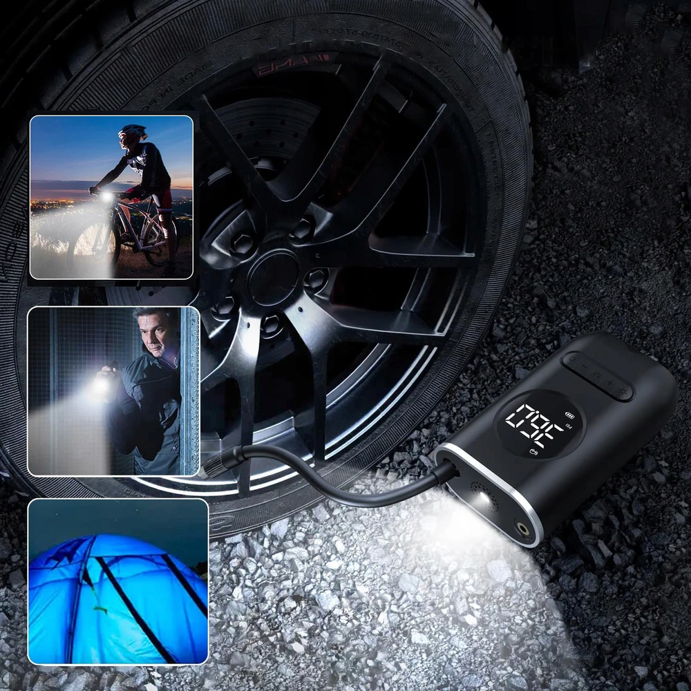 Bez Marki AUTOMOBILIŲ DVIRAČIO KOMPRESORIUS SIURBLYS KOMPRESORIUS AKUMULIATORIUS POWERBANK