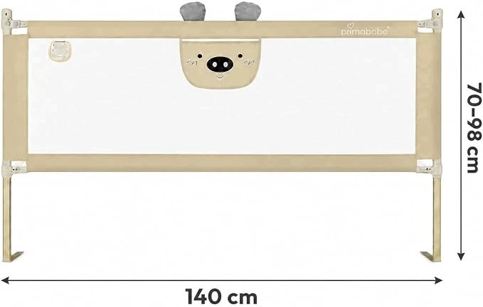Bez Marki BARIERKA OCHRONNA DO ŁÓŻKA SKŁADANA UNIWERSALNA ZABEZPIECZENIE 140 CM