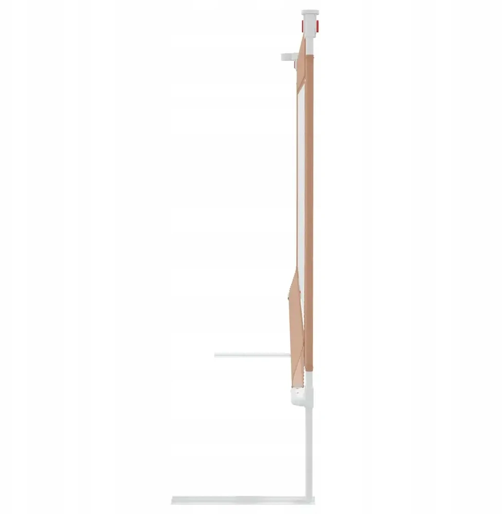 Bez Marki Barierka zabezpieczająca do łóżka regulowana, 180x25 cm, taupe