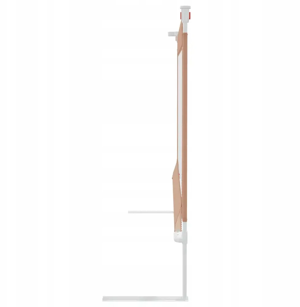 Bez Marki Barierka zabezpieczająca do łóżka taupe 200 x 25 cm, wysokość 70-95 c
