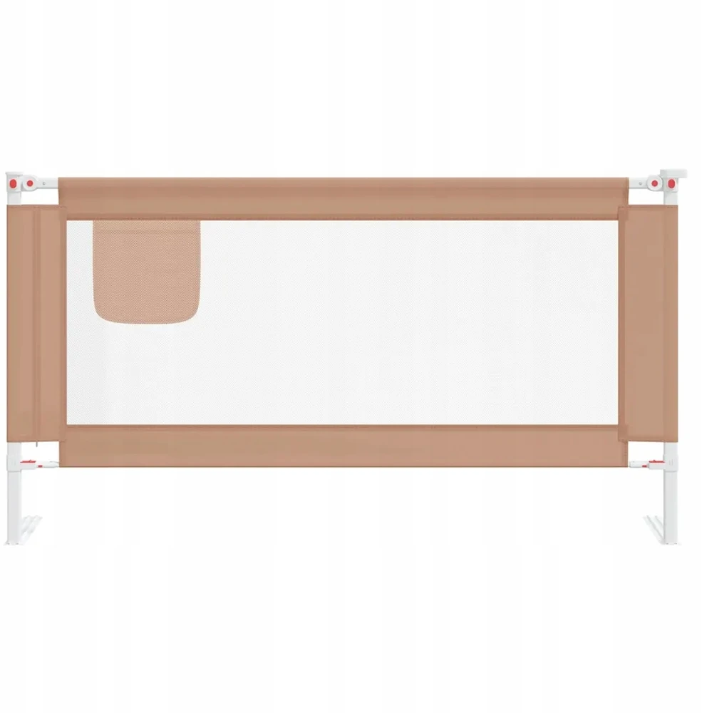 Bez Marki Barierka zabezpieczająca do łóżka, regulowana, 160x85 cm, taupe