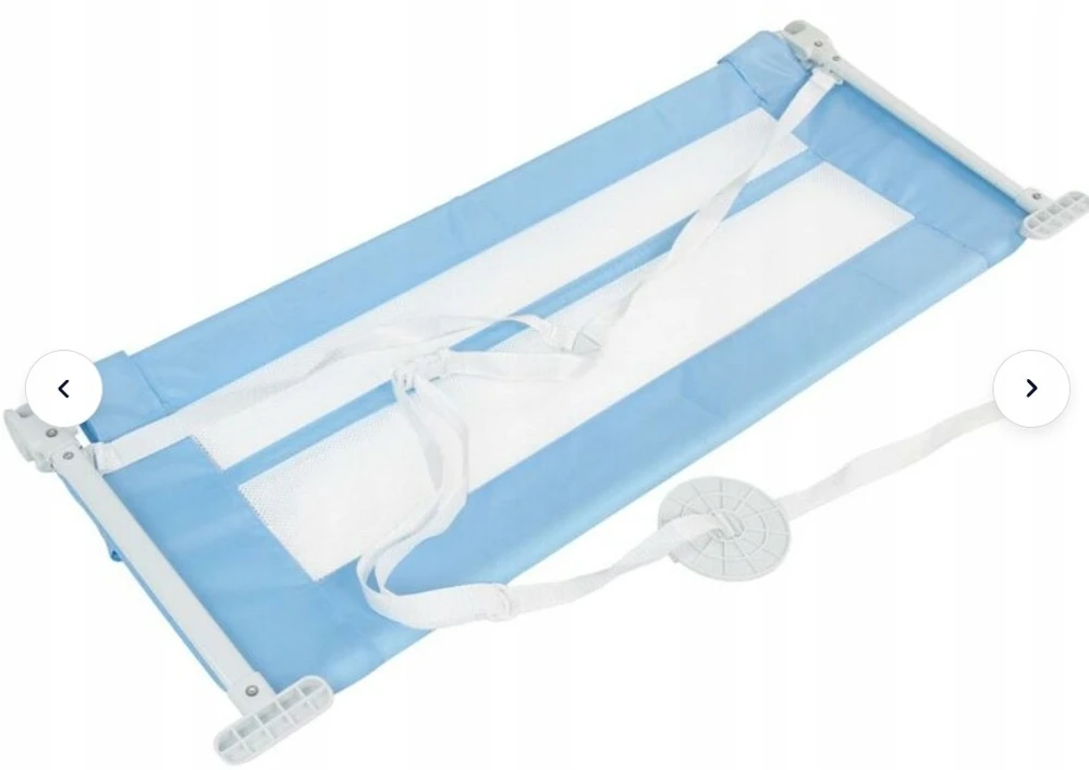 Bez Marki BARIERKA ZABEZPIECZAJĄCA DO ŁÓŻKA mėlyna 102cm