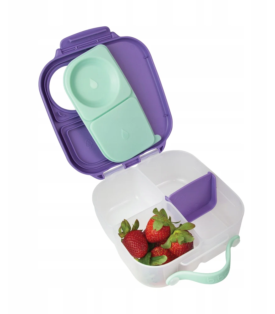 Bez Marki B.BOX Rinkinys Mini Lunchbox sportowa butelka tritanowa 450 ml. Lilac Pop