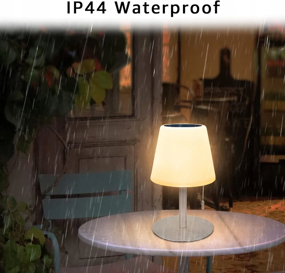 Bez Marki BEZPRZEWODOWA LAMPA SOLARNA STOŁOWA LED RGB ZEWNĘTRZNA WEWNĘTRZNA USB Pultas