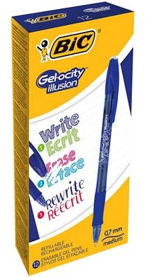Bez Marki Bic Gel-ocity Illusion ištrinamas mėlynas rašiklis, 0.7mm