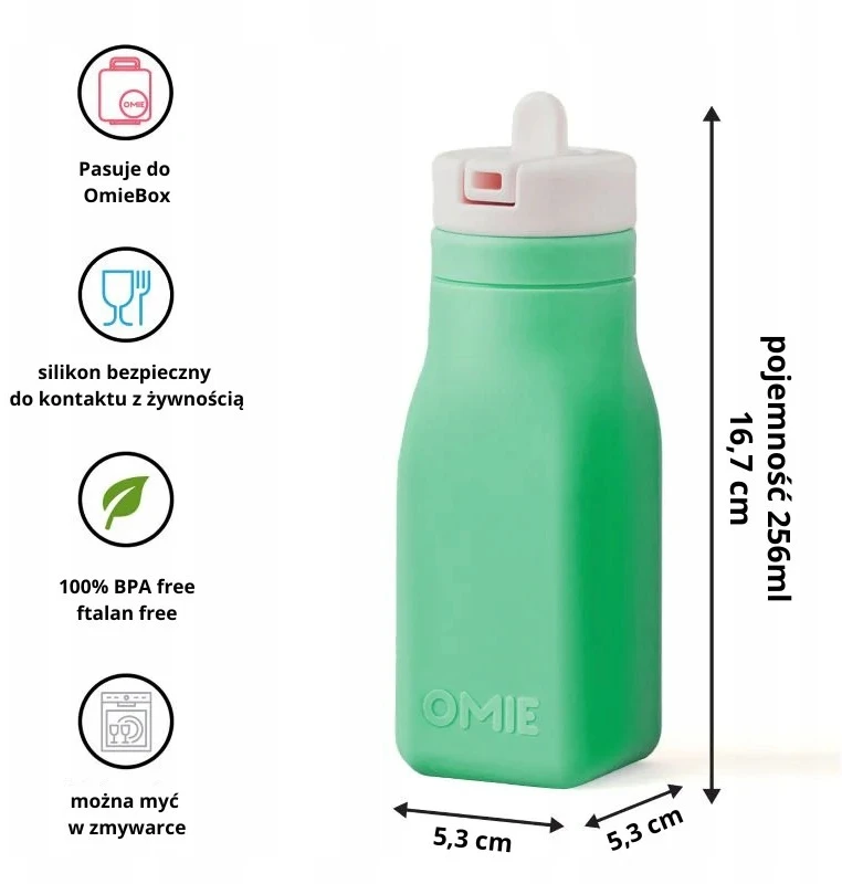 Bez Marki Bidon vaikams OmieBottle OMIE - Žalias