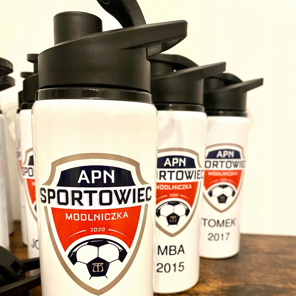Gertuvė Bez Marki BIDON Z WŁASNYM NADRUKIEM Buteliukas NA WODĘ Z TWOIM ZDJĘCIEM NAPISEM GRAFIKĄ
