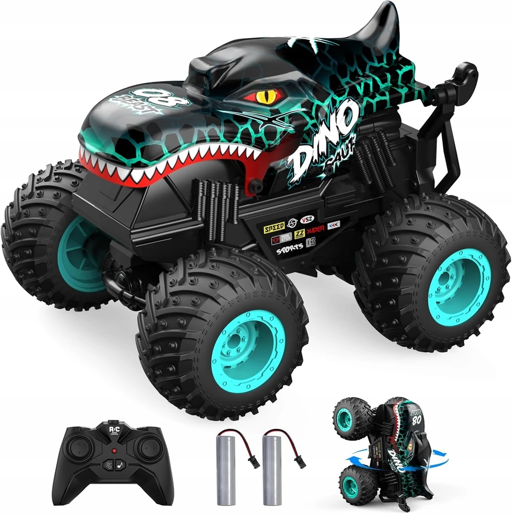 Bez Marki BIG CAR Monster Truck RC Dinosaurs 4x4 LED