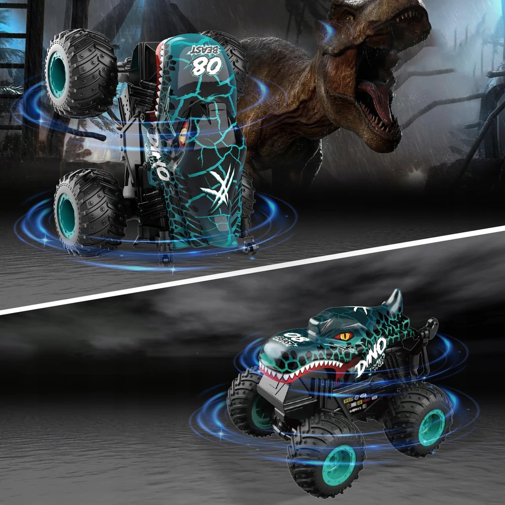 Bez Marki BIG CAR Monster Truck RC Dinosaurs 4x4 LED