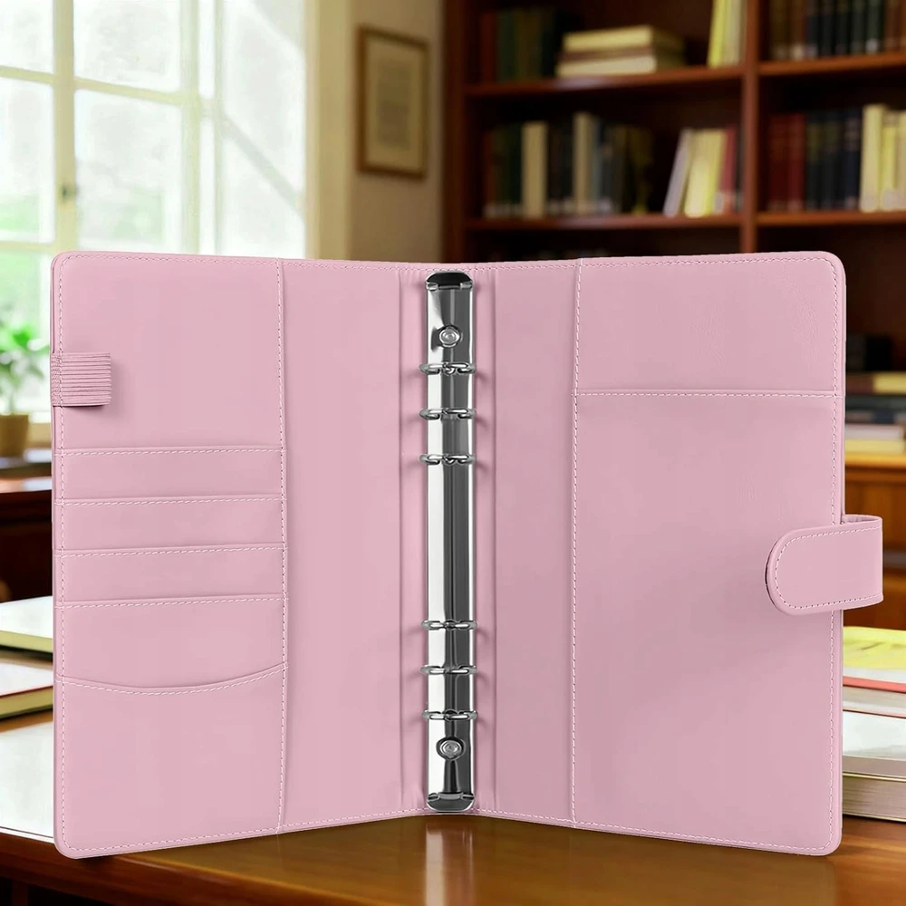 Bez Marki Binder A5 RING ORGANIZER PLANNER ODINIS DANGAS ROŽINIS