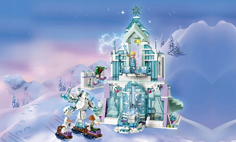 Bez Marki BLOKAI Frozen Elsa Elsa's Ice Palace Olaf 848 blokelių rinkinys Frozen 04