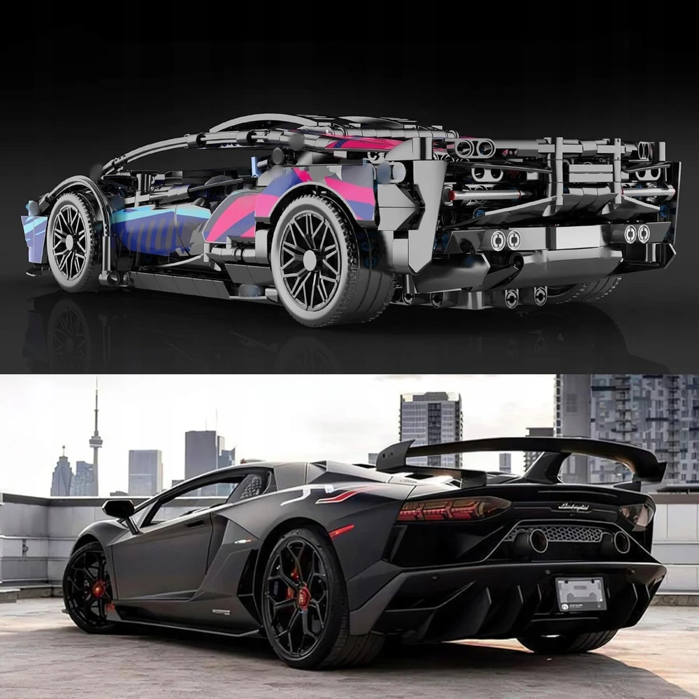 Bez Marki BLOKAI LAMBORGHINI SPORTINIS AUTOMOBILIS IŠ BLOKŲ DĖLĖS ŽAISLŲ DOVANA