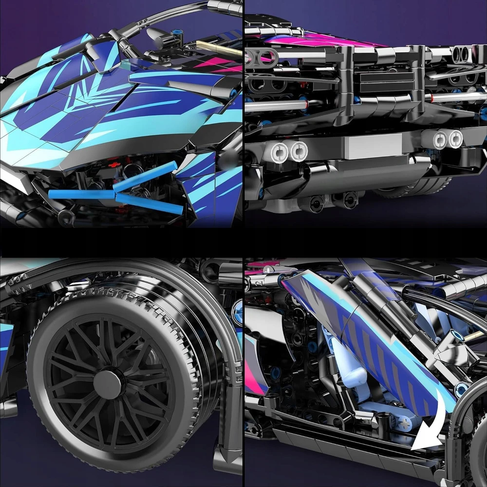 Bez Marki BLOKAI LAMBORGHINI SPORTINIS AUTOMOBILIS IŠ BLOKŲ DĖLĖS ŽAISLŲ DOVANA