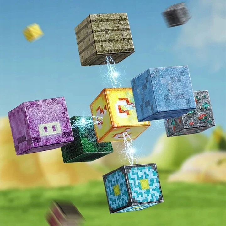 Bez Marki BLOKAI STIPRUS MAGNETAS 300 EL. + 20 FIGURŲ + LAIKYMO DĖŽĖ