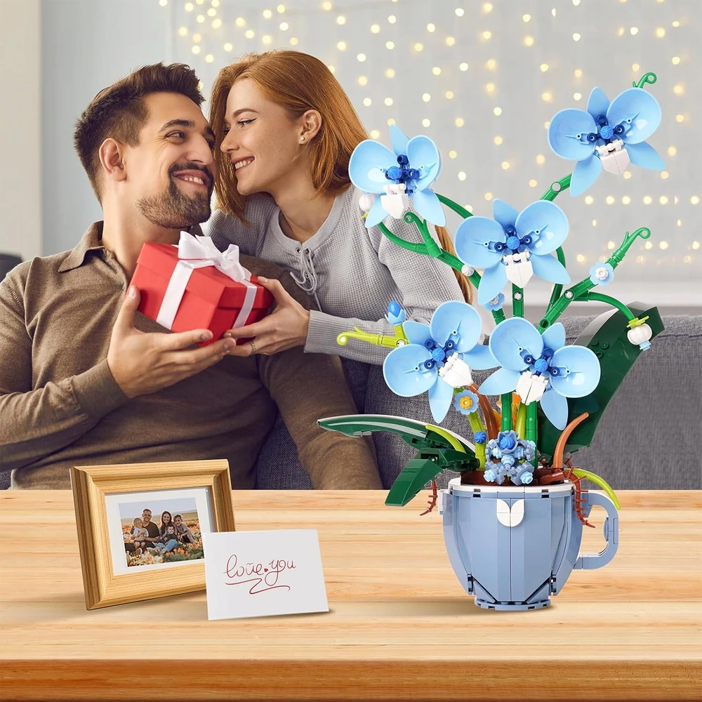 Bez Marki BLOKŲ GĖLĖS ORCHIDĖ ORCHIDĖ 567EL NAMŲ APDAILOS DOVANA JAI