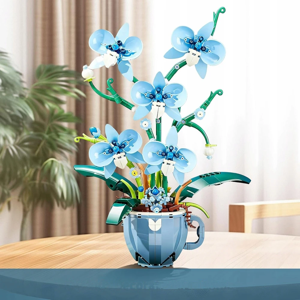 Bez Marki BLOKŲ GĖLĖS ORCHIDĖ ORCHIDĖ 567EL NAMŲ APDAILOS DOVANA JAI
