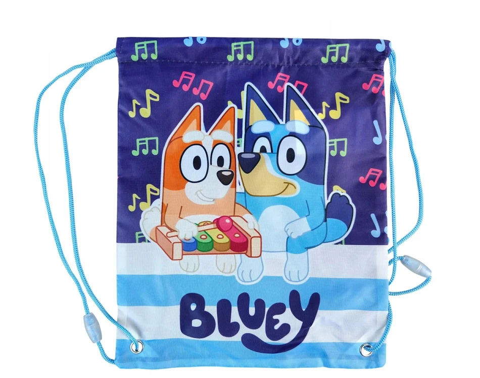 Manenti Bez Marki Bluey ir Bingo priešpiečių krepšys 30 x 24 cm - puikiai tinka mokykliniams užkandžiams