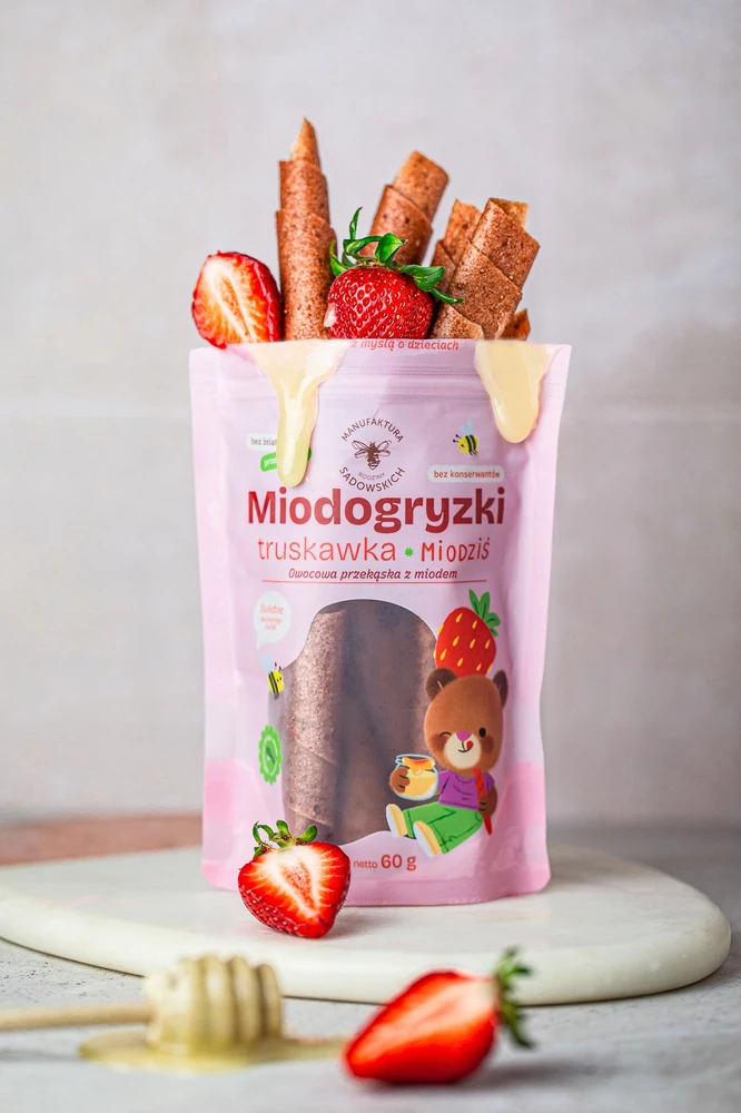 Bez Marki Braškių medaus kąsneliai - 60 g