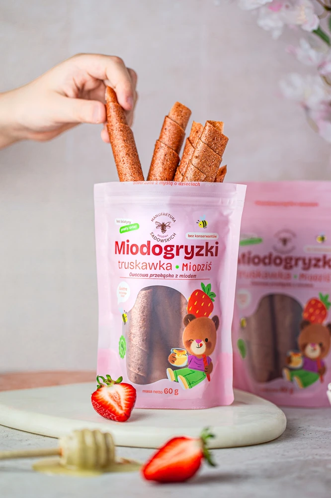 Bez Marki Braškių medaus kąsneliai - 60 g