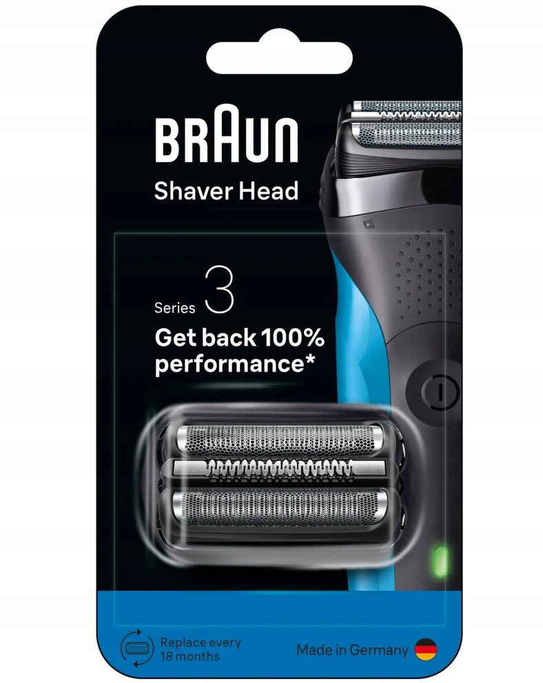 „Braun“ serija 3, originali pakaitinė elektrinio skustuvo galvutė, 21B