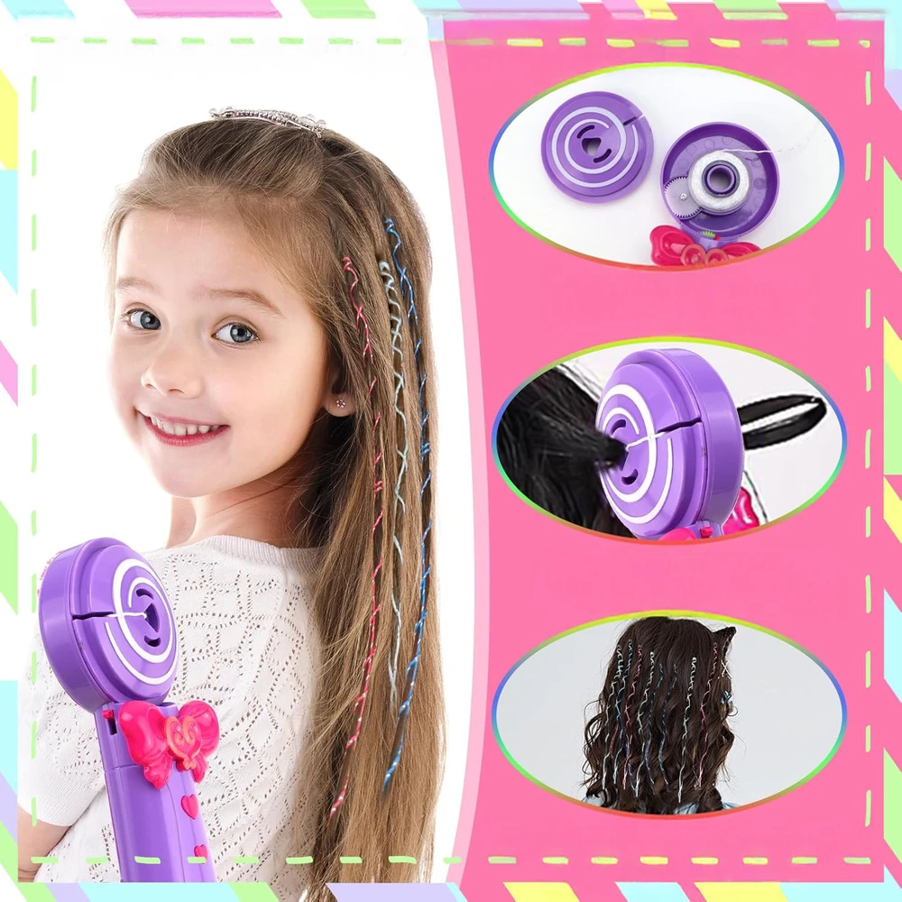 Bez Marki BRIDGE BRAIDING HAIR CLIMER BRIDGING BEADS GUMINIŲ RINKINYS