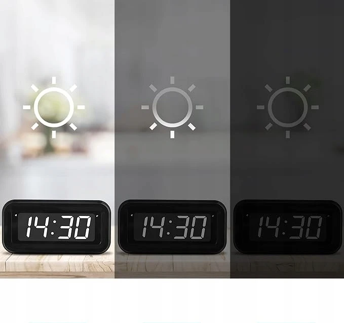 Bez Marki BUDZIK DLA DZIECI BALTA DIODA LED Baterija TRYB NOCNY 12-24 FORMAT GODZINOWY