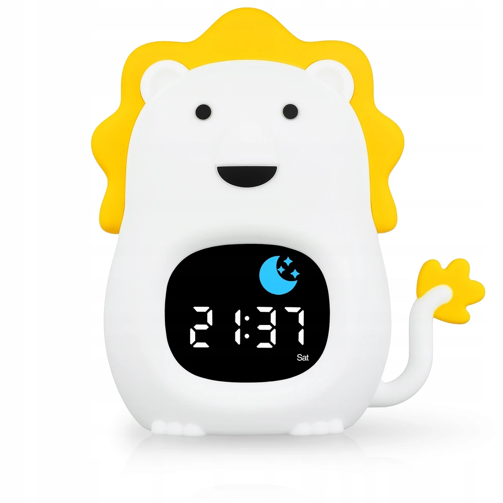 Bez Marki BUDZIK ZEGAR ALARM DRZEMKA Naktinė lempa LED DLA DZIECI RGB TRENER SNU LEW