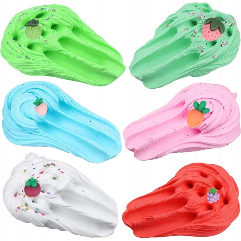 Bez Marki Butter Slime Masa Plastyczna XXL 12szt Pachnący Slime Dodatki Charms